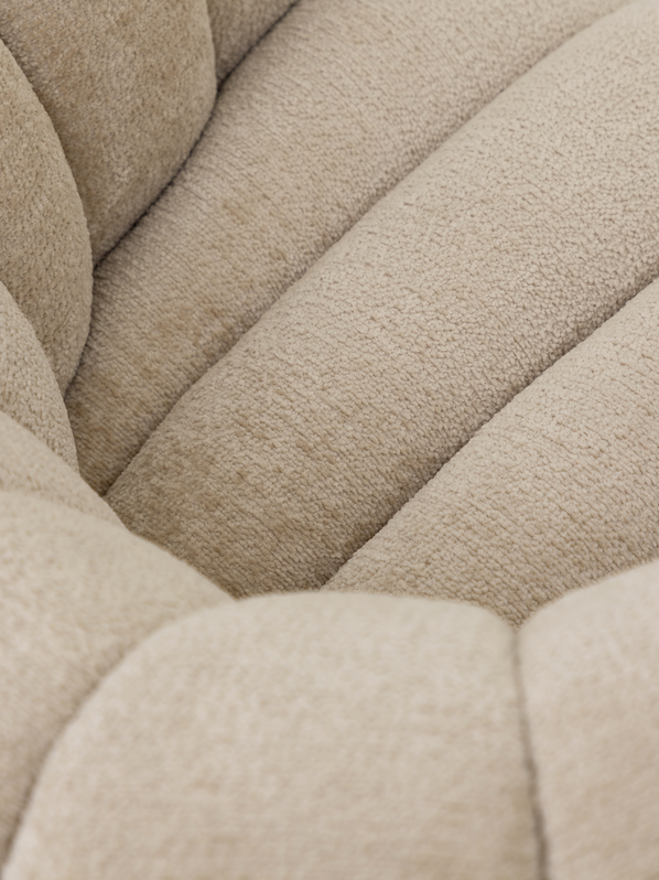 Mello Armchair Swivel Armchair Cream Fabric MUST Living