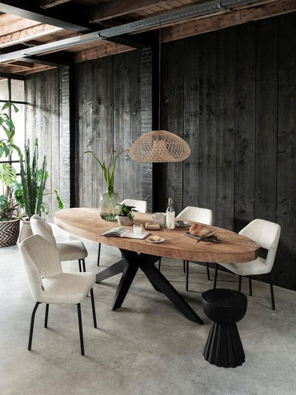 Must Living Eetkamerstoel Bloom Polaris Naturel - Eetkamerstoel - MUST Living - livinglovely.nl