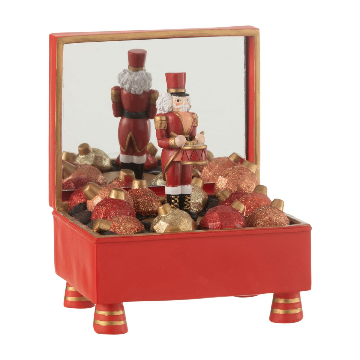 Music Box Nutcracker Resin Multicolor J-Line