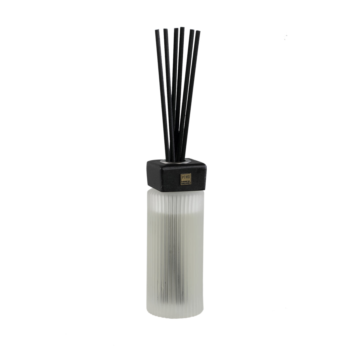 New Elements Geurstokjes Floral Arabia 130ml van PTMD, flacon geurstokjes met zwarte dop en zwarte stokjes