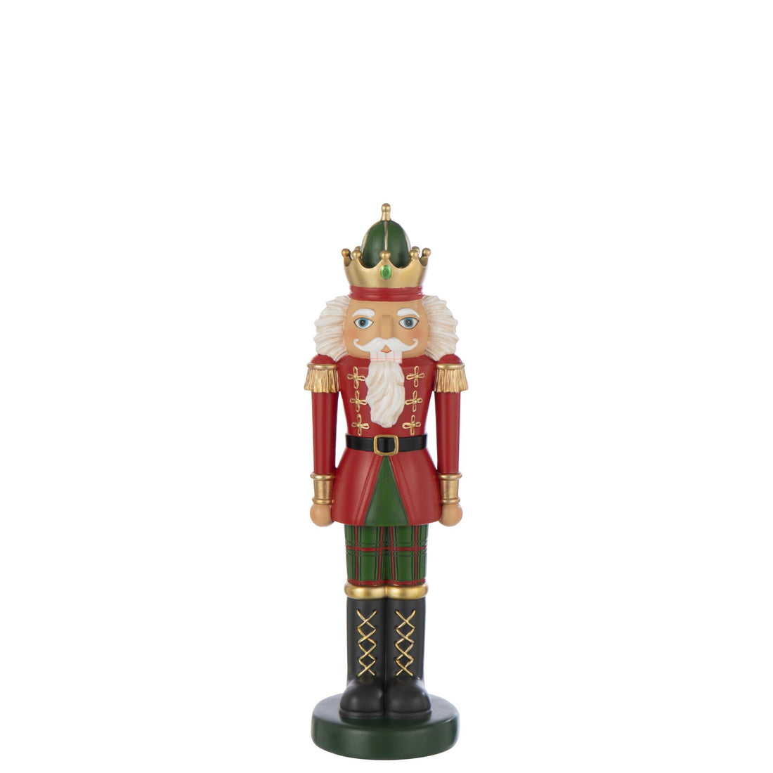 Nutcracker On Stand Lime Christmas Red/Dark Green Large J-line