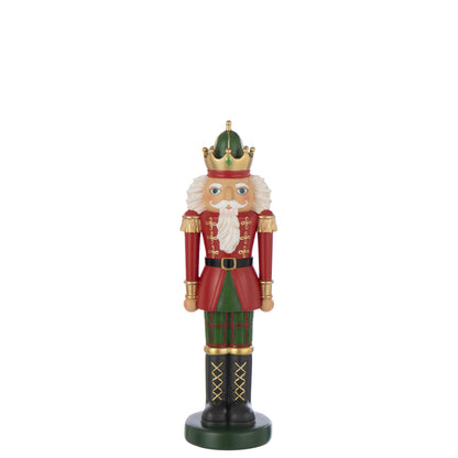 Nutcracker On Stand Lime Christmas Red/Dark Green Large J-line