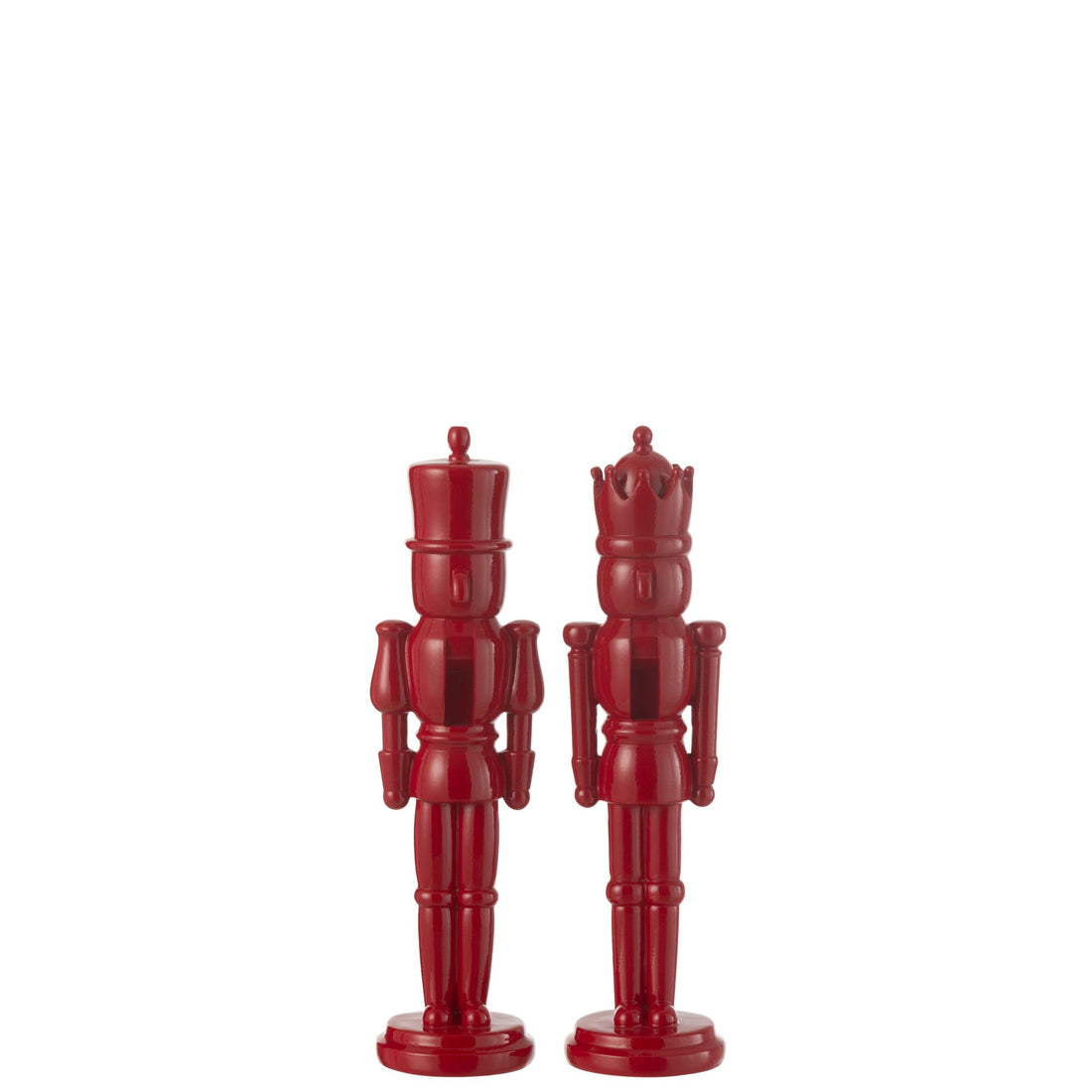 Nutcracker Resin Shiny Red Small H31.5 J-Line