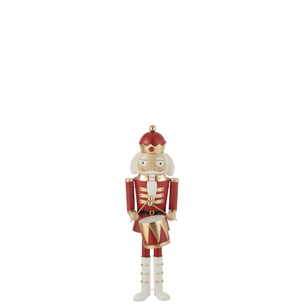 Nutcracker Drum Iron Red/Gold Medium H106.5cm J-Line
