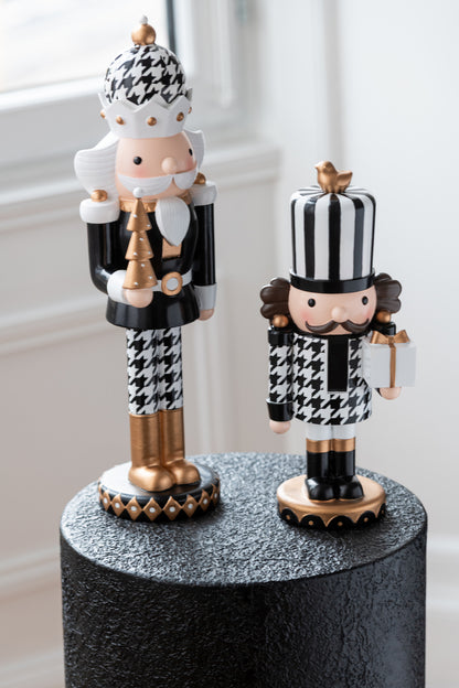 Nutcracker Pied-De-Poule Resin Multicolored Small - - J-Line - livinglovely.nl