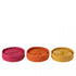 Onderlegger 6 Stuks Zeegras Roze/Orange/Geel Assortiment Of 3 - Onderzetter - J-Line - livinglovely.nl