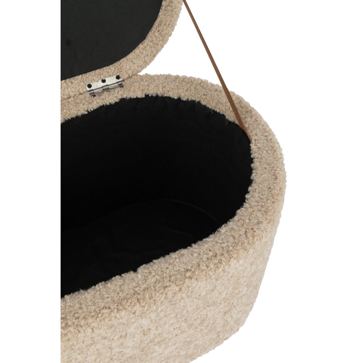 Teddy Beige Storage Stool J-Line