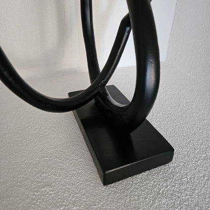 Ornament Zwart 25x15x41cm - Beeld - Living Lovely - livinglovely.nl