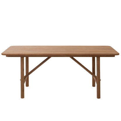 Outdoor Dining Table Palo Rectangular Recycled Wood Natural J-Line