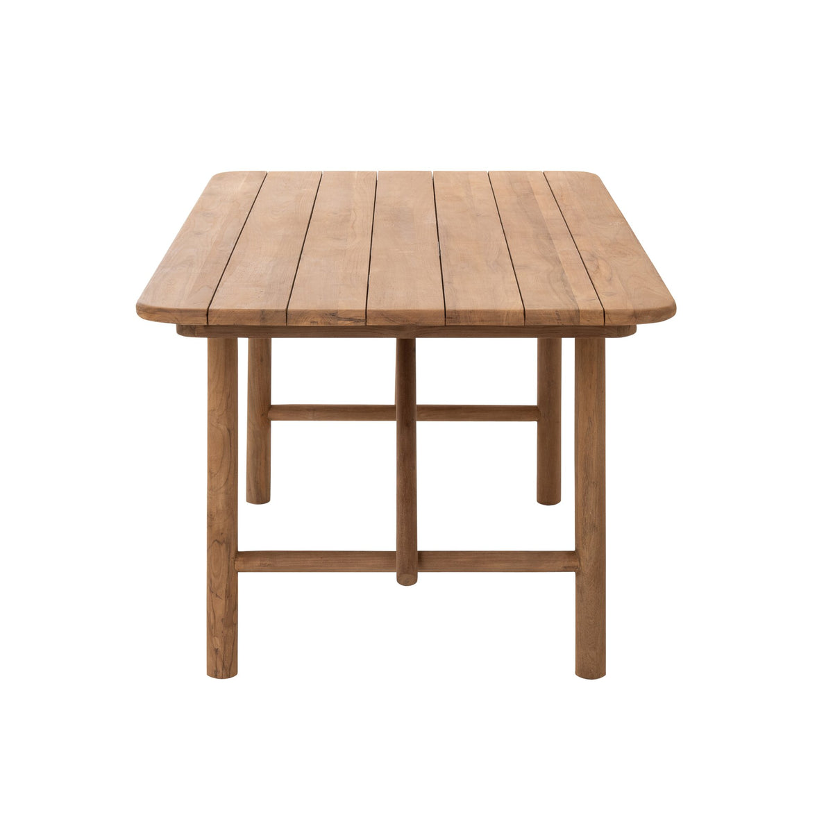 Outdoor Dining Table Palo Rectangular Recycled Wood Natural J-Line