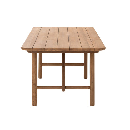 Outdoor Dining Table Palo Rectangular Recycled Wood Natural J-Line