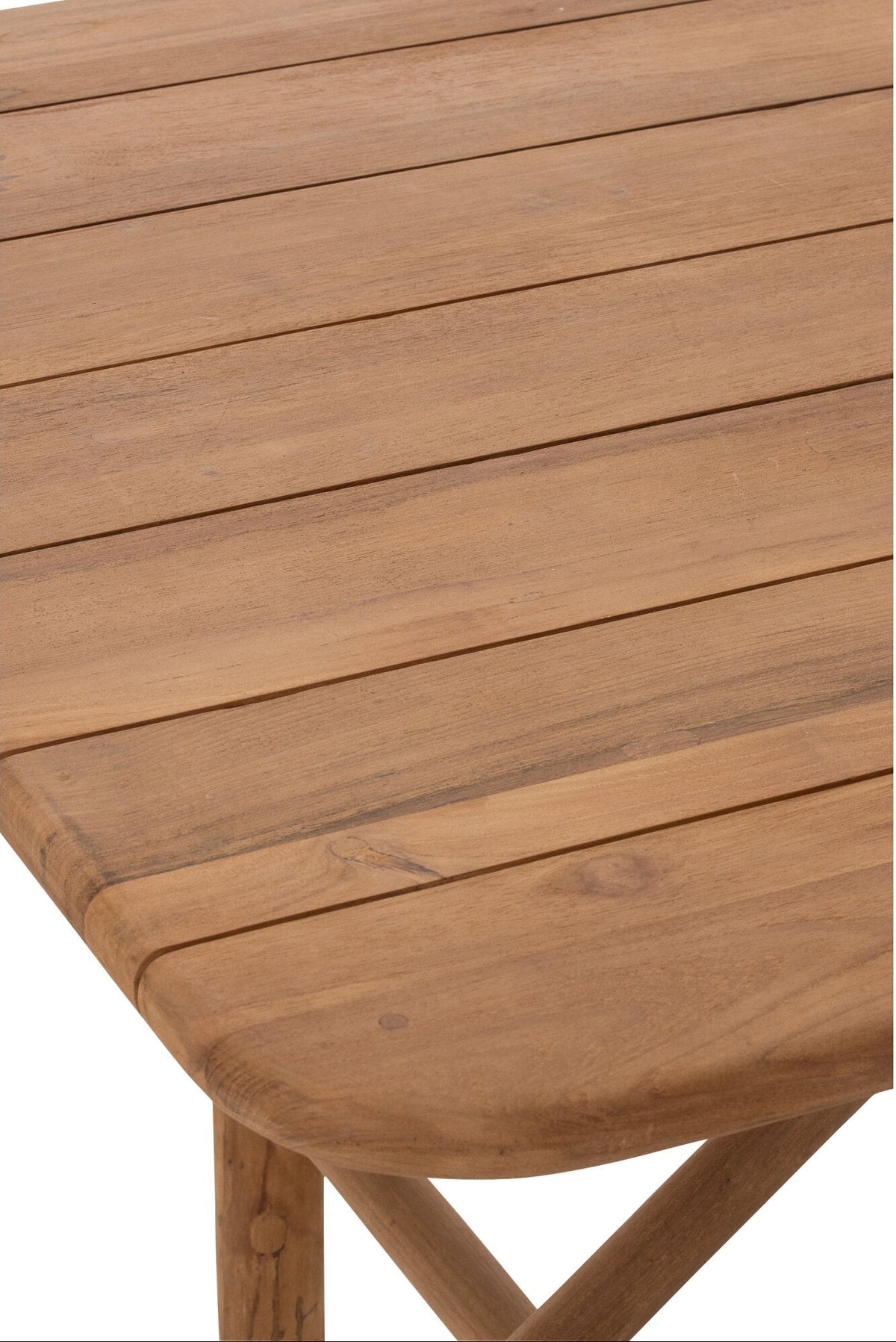 Outdoor Dining Table Palo Rectangular Recycled Wood Natural J-Line
