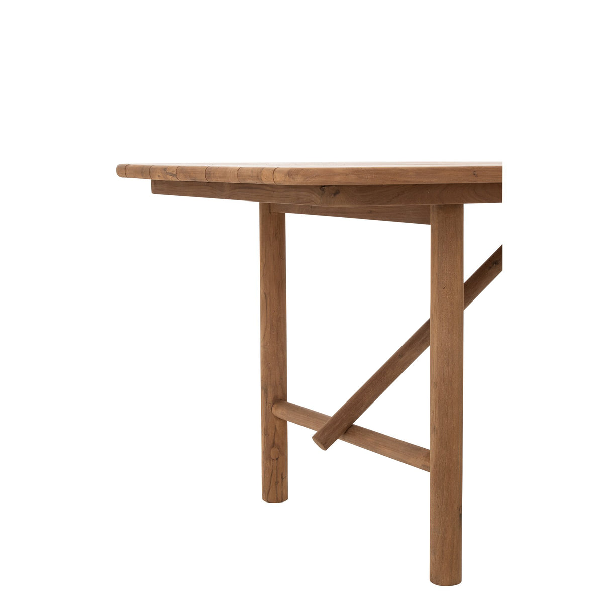 Outdoor Dining Table Palo Rectangular Recycled Wood Natural J-Line