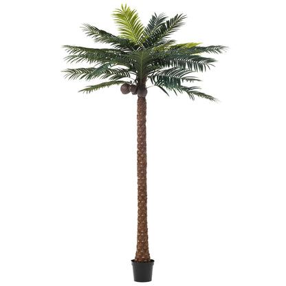 Palm Tree With 4 Coconuts In Pot Plastic Green H350cm J-Line