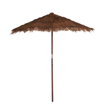 Parasol Cocobladeren Bruin Large Ø290cm J-Line - Parasol - J-Line - livinglovely.nl