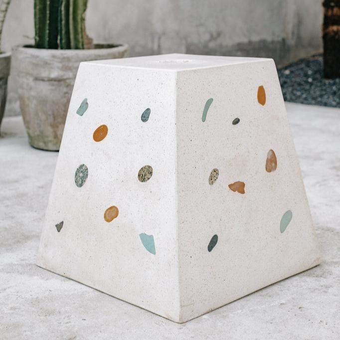 Parasolvoet voor Handgeknoopte Parasols - Happy stones - 45kg - Parasolvoet - Todo Bien - livinglovely.nl