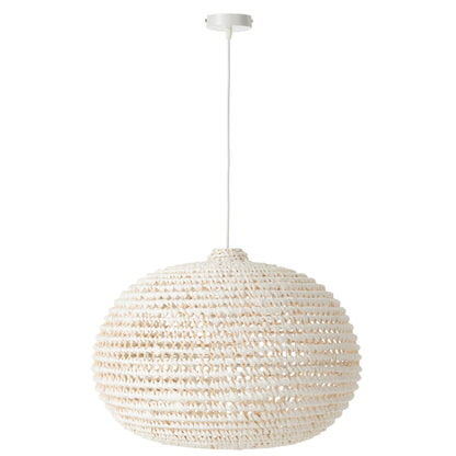 Ceiling Light Round Metal Twisted White J-Line
