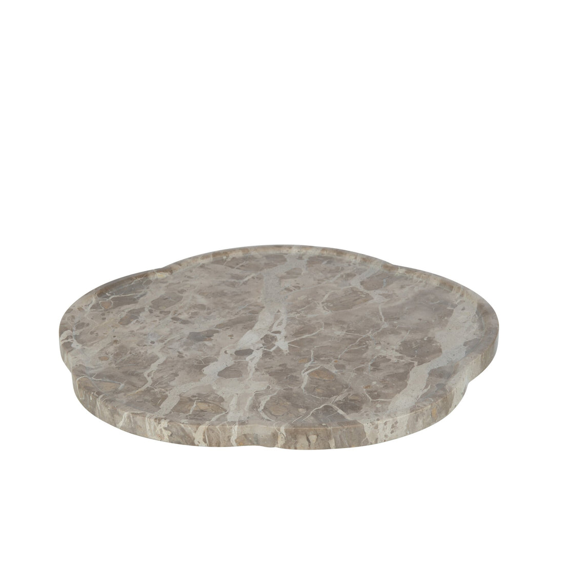 Rotating Flower Tray Beige Marble J-Line