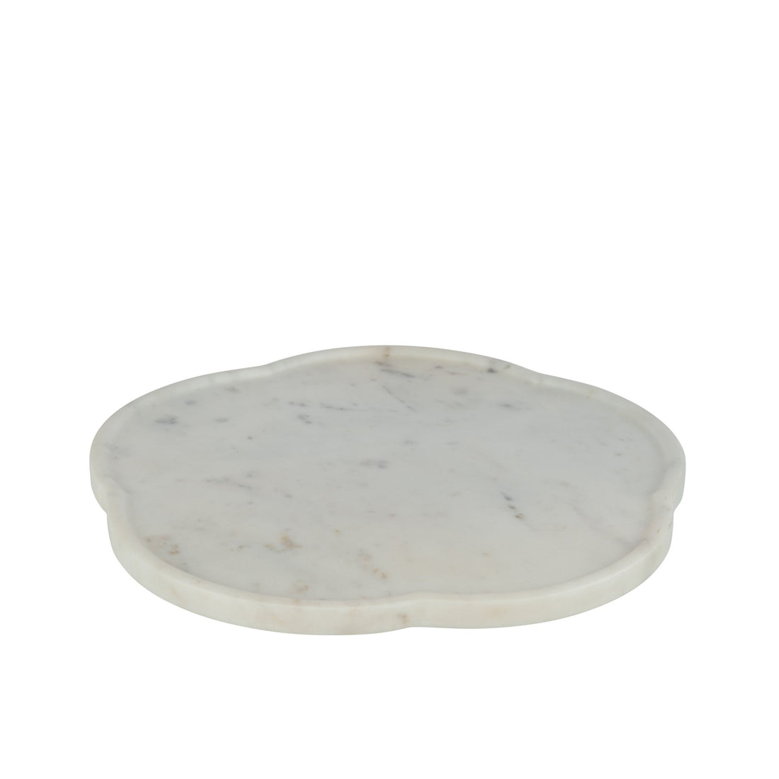 Rotating Flower Tray White Marble J-Line