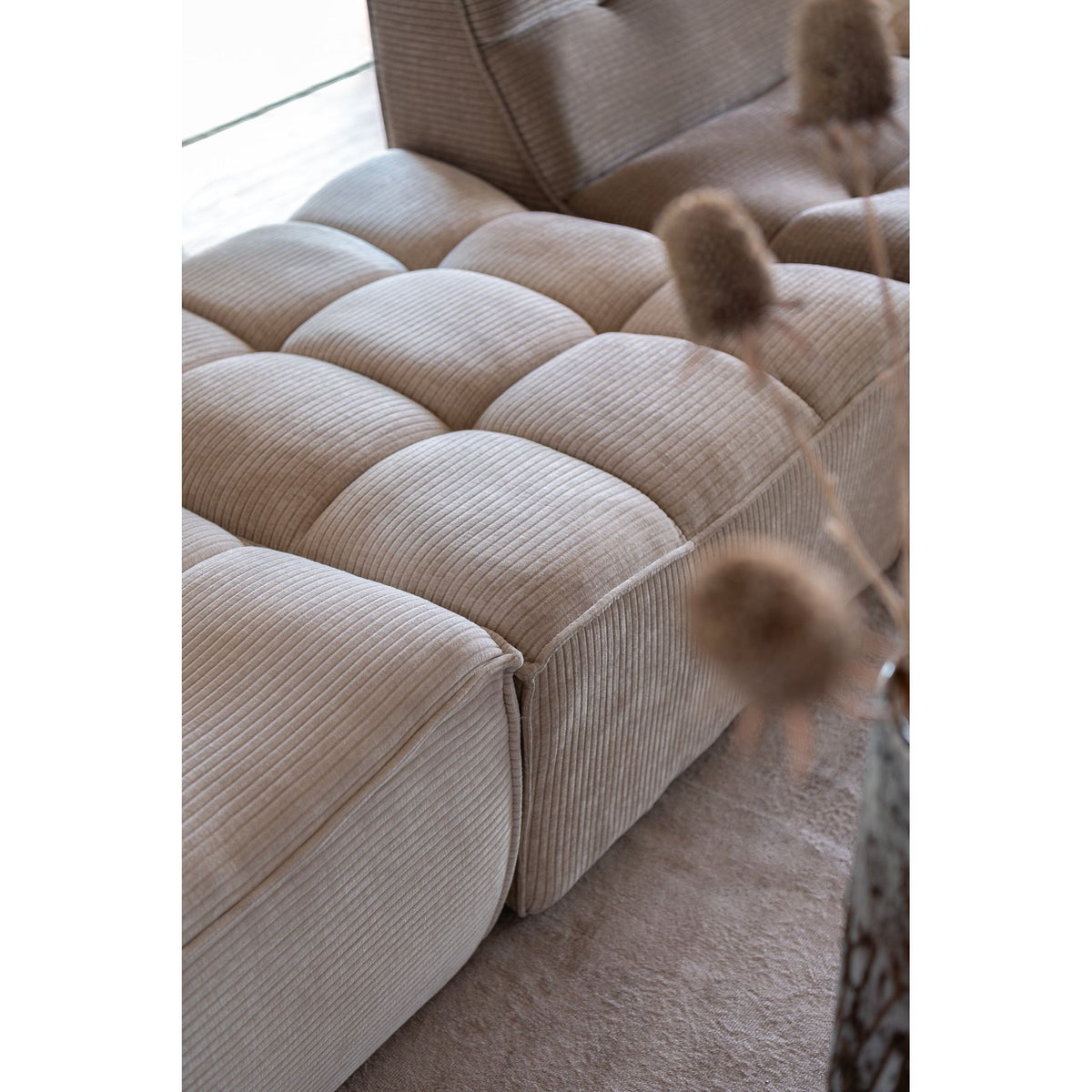 Poef Modulaire Sofa Donker Taupe J-Line