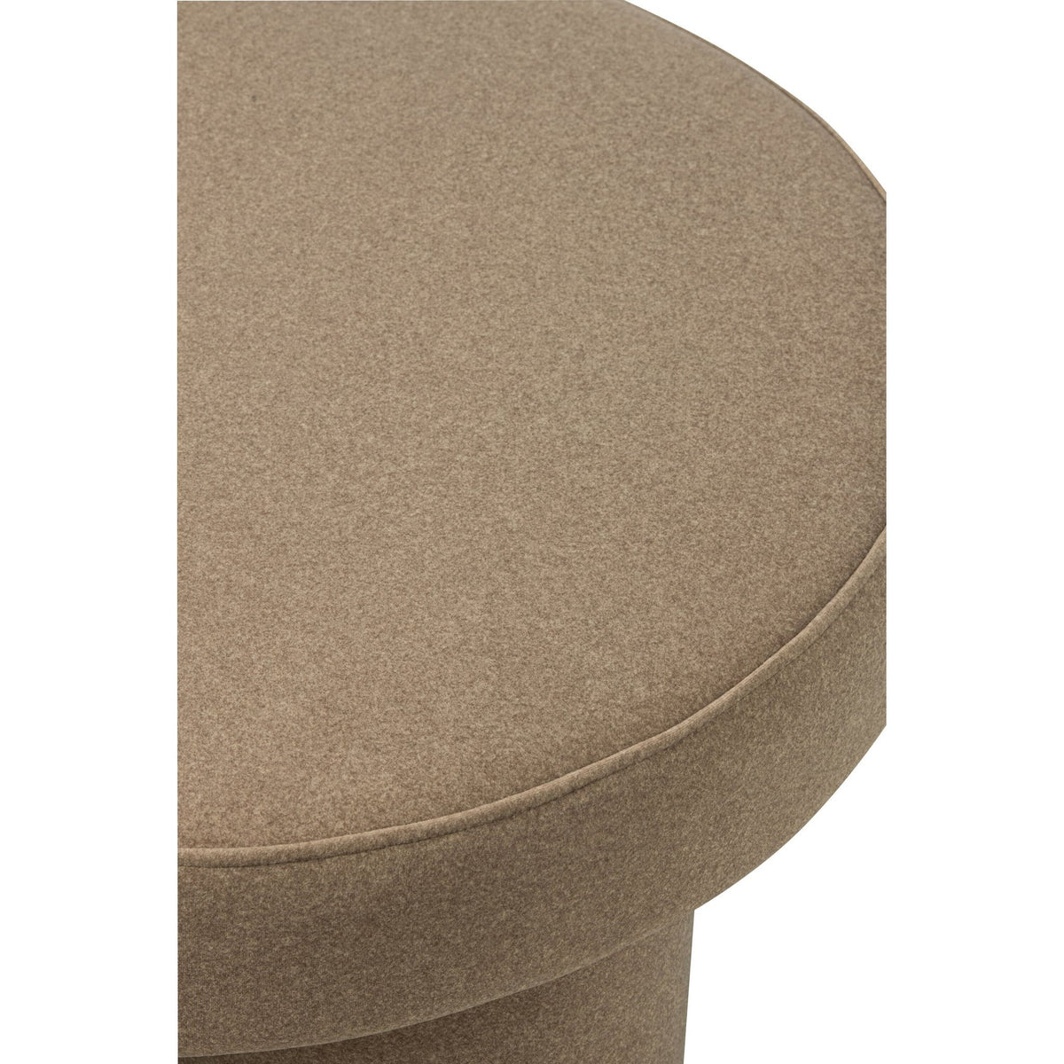 Pouf On Legs Plywood/Fabric Beige Large J-Line