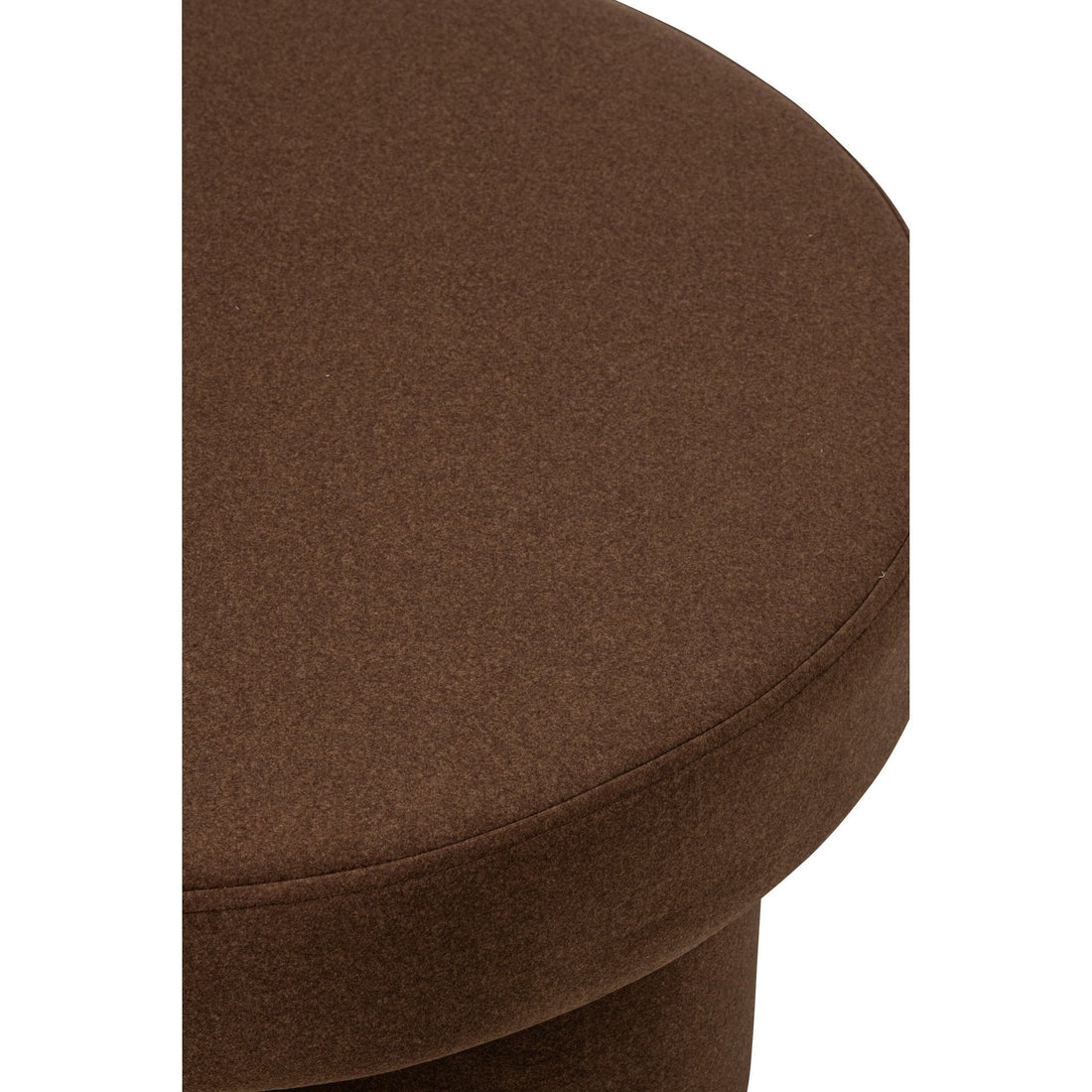 Pouf On Legs Plywood/Fabric Taupe Large J-Line