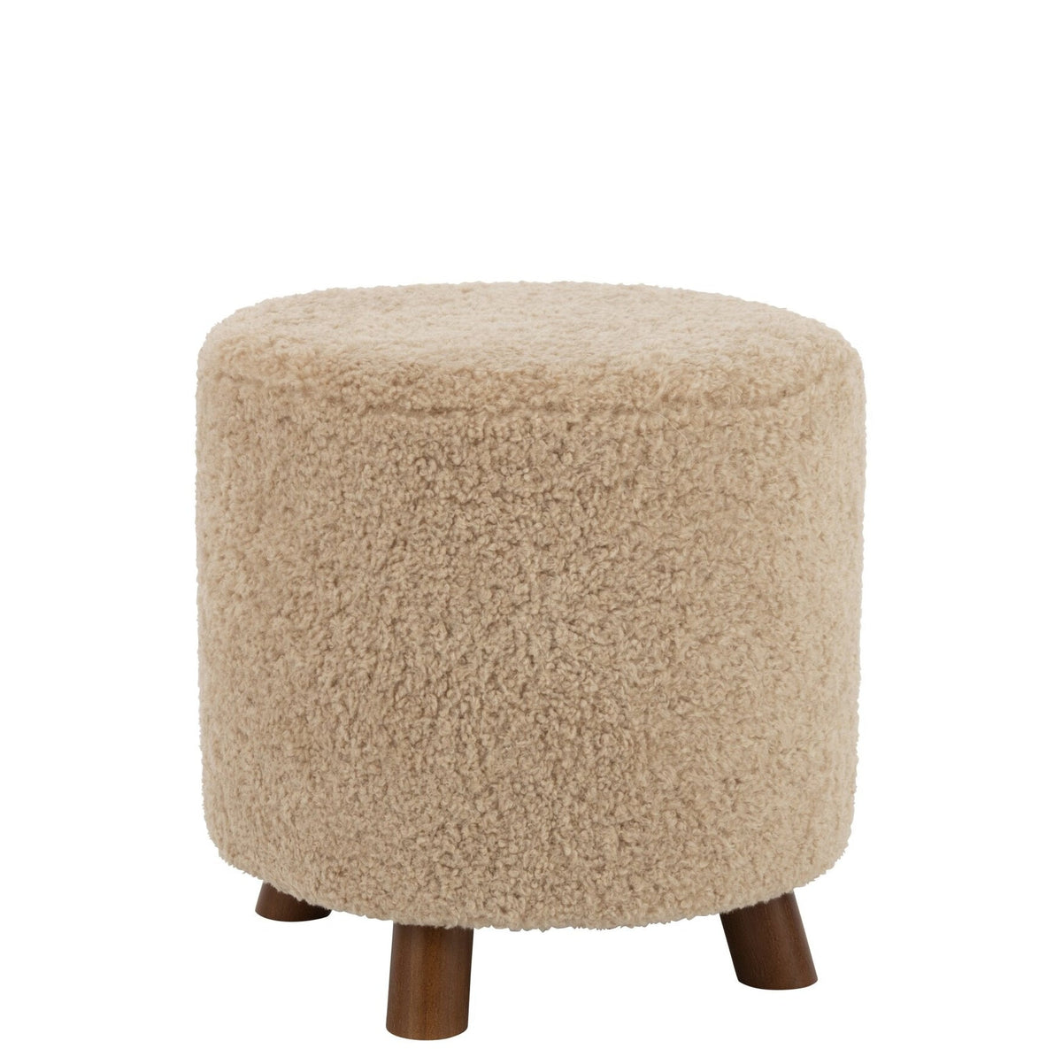 Pouf Sheep Leg Polyester Beige J-Line