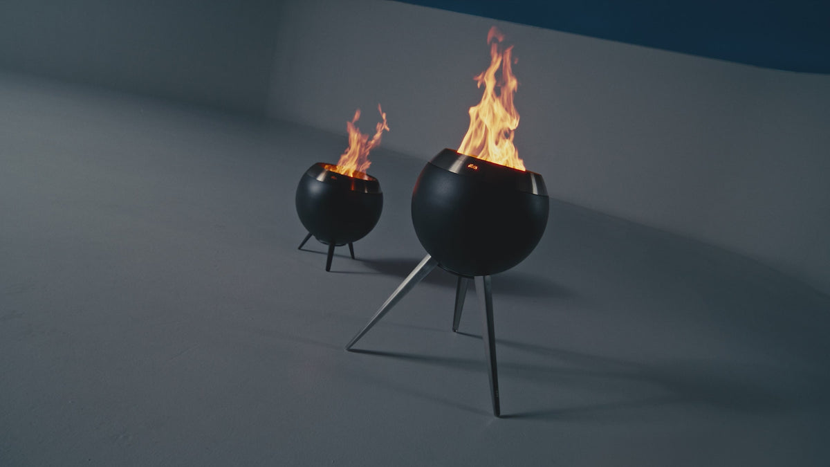 MOON 45 Fire Pit Tall Silver Höfats
