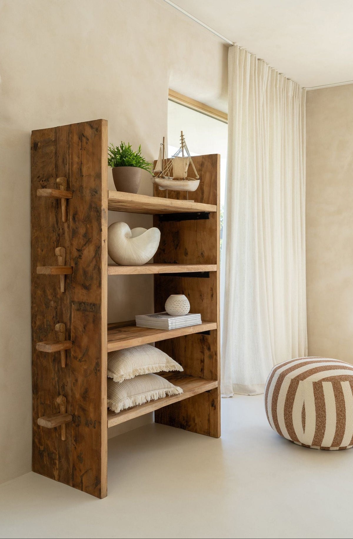 Hugo Natural Wood Shelf J-Line
