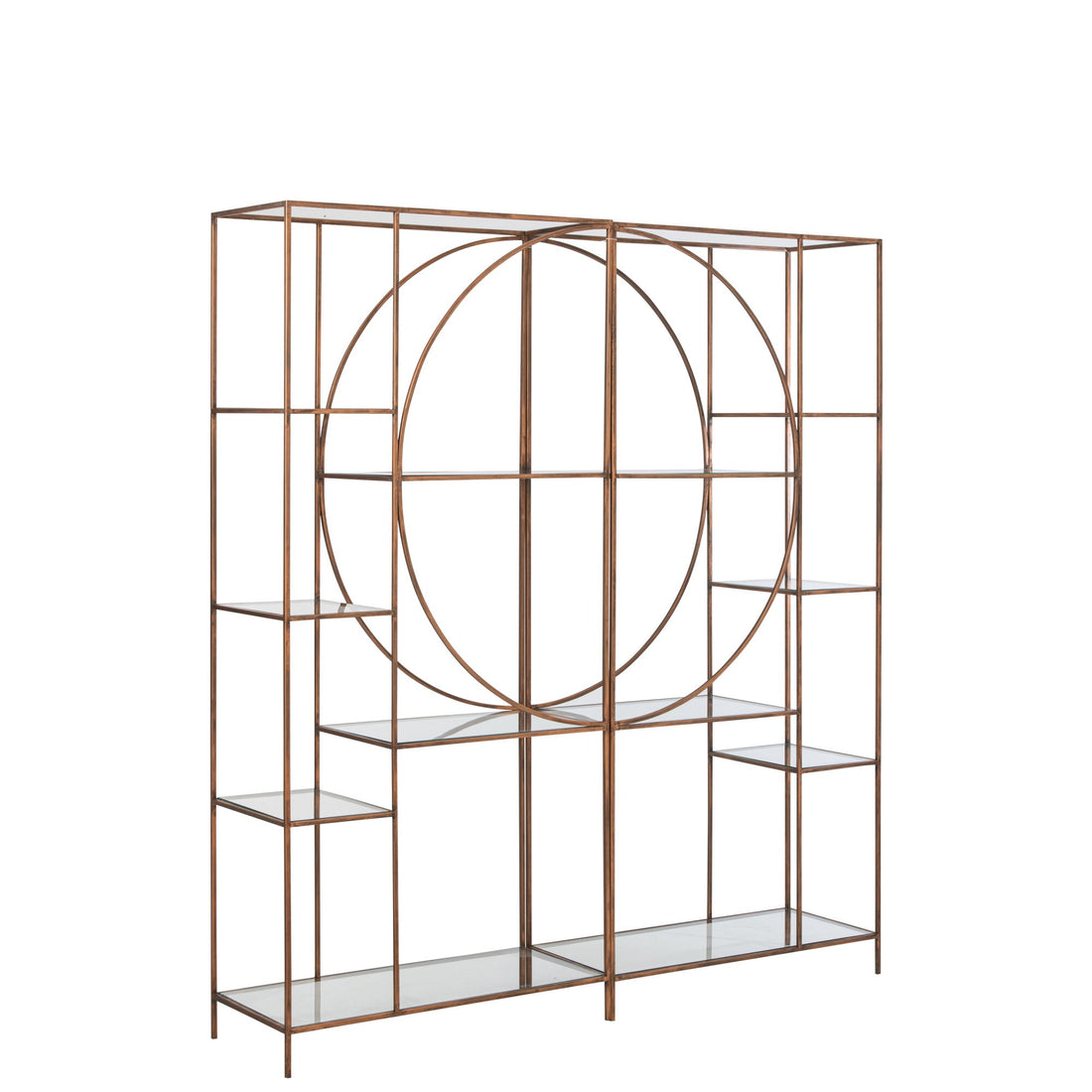 Shelf Iron Glass Bronze J-Line