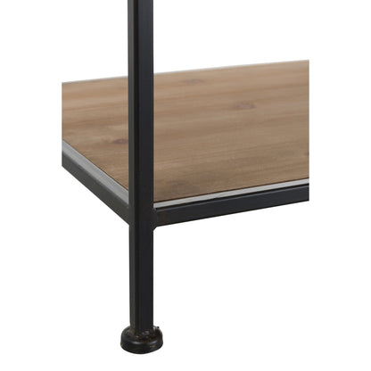 Textile Rack Metal/Wood Black J-Line