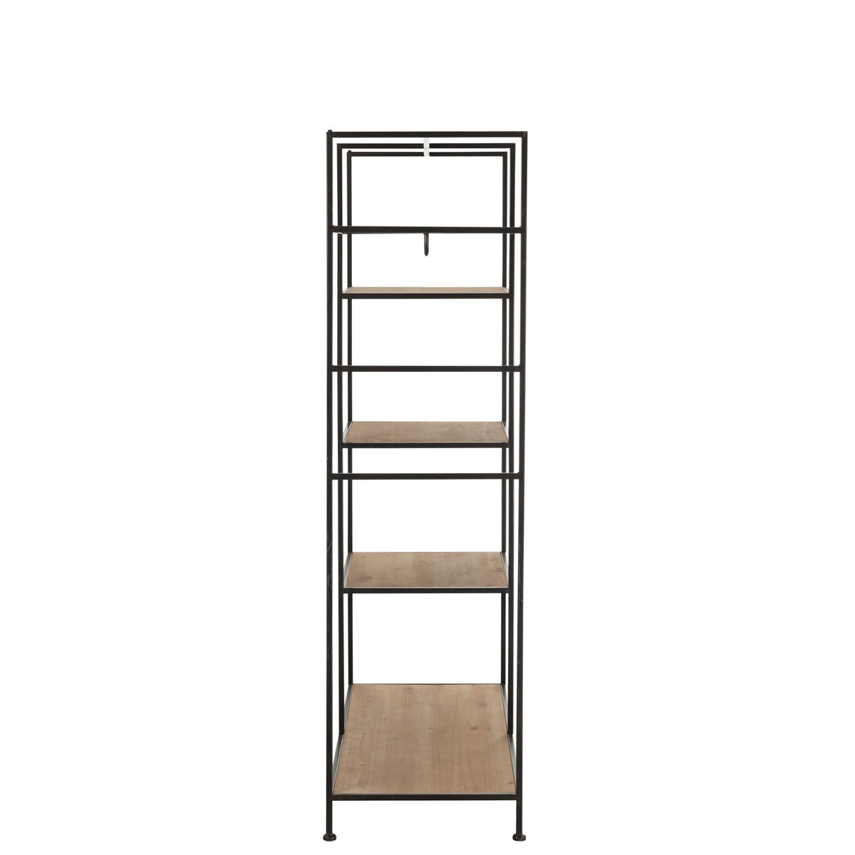 Textile Rack Metal/Wood Black J-Line