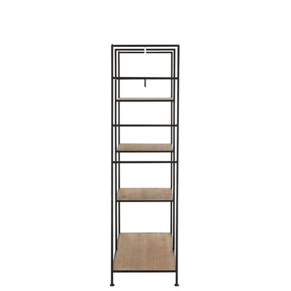 Textile Rack Metal/Wood Black J-Line