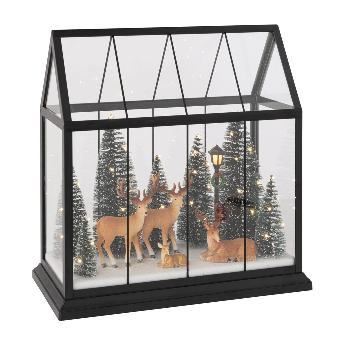 Reindeer LED with Trees Glass Multicolor Large J-Line