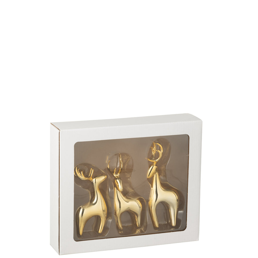 Reindeer Resin Galvanic Gold Set of 3 J-Line
