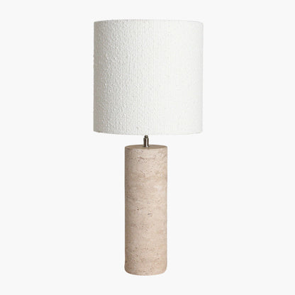 Lamp Base Travertine Round Raw Materials