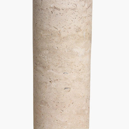 Lamp Base Travertine Round Raw Materials