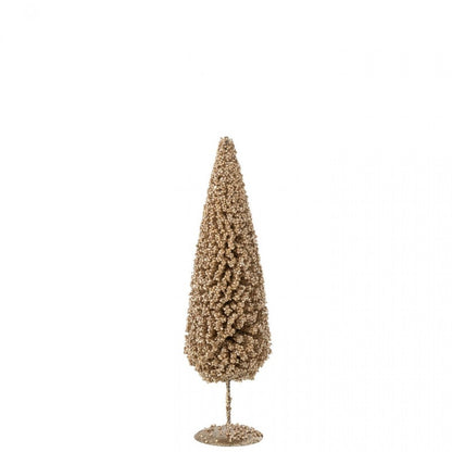 Christmas Tree Beanie Champagne-Colored Set of 3 J-Line