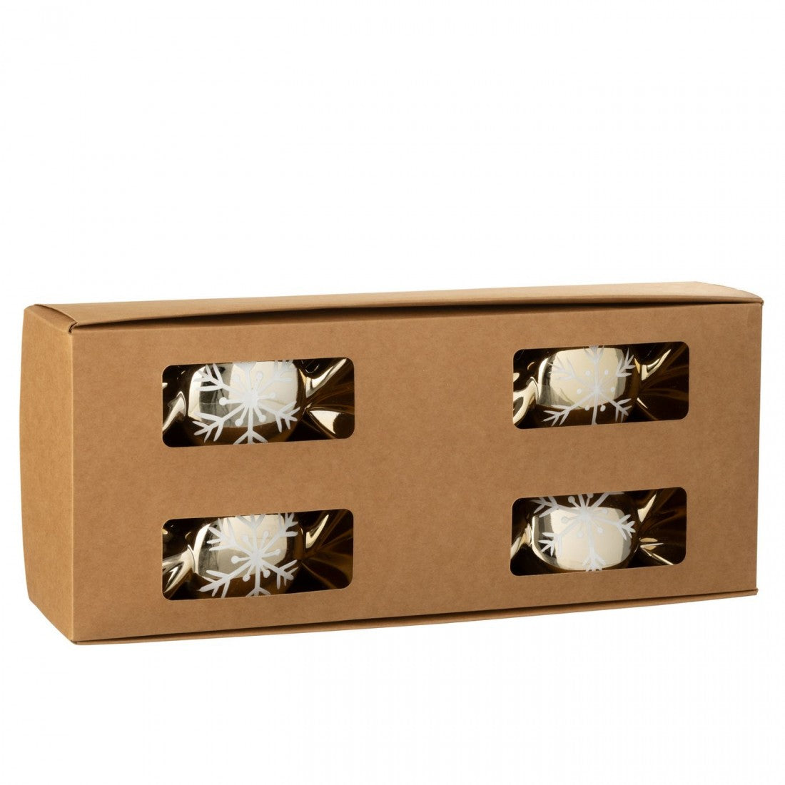Box of 8 Gold-Colored Plastic Candy Pendants J-Line