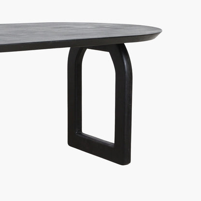 Bullnose Dining Table Mix Black 180cm Raw Materials