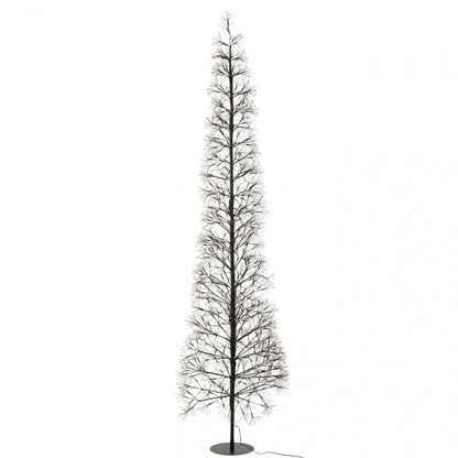 Christmas Tree Warm White LED Lights Black Iron Extra Large H240cm J-Line