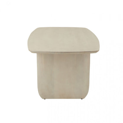 Dining Table Acacia Wood White J-Line