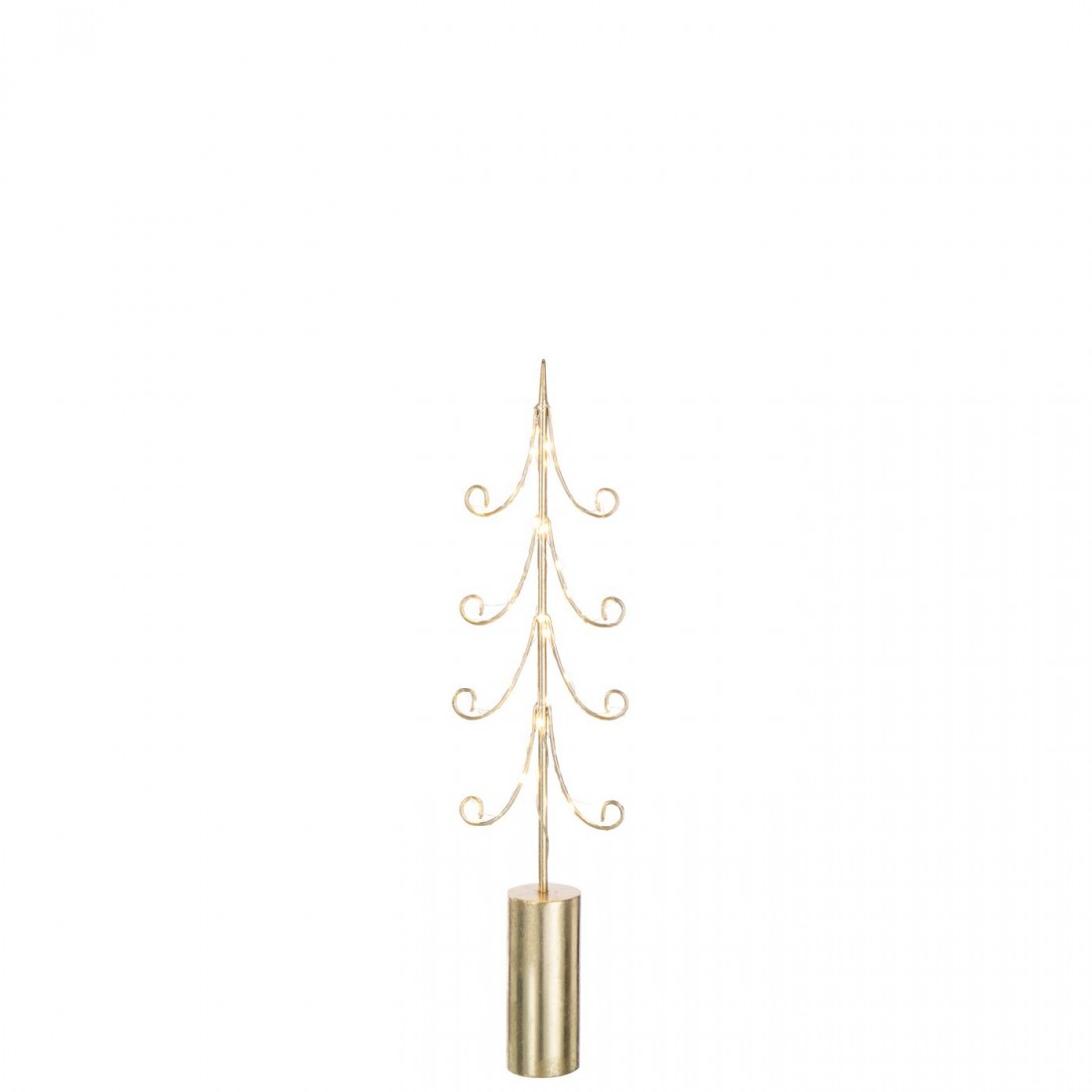 Tree LED Cylinder Base Iron Gold-Colored Set of 3 J-Line