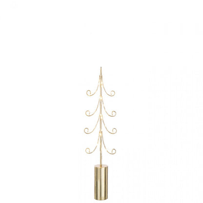 Tree LED Cylinder Base Iron Gold-Colored Set of 3 J-Line