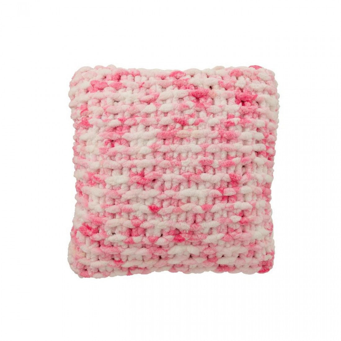 Blanket Knitted Polyester Pink/White J-Line