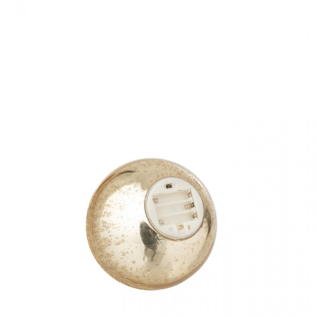 Crackle Glass LED Ball Gold-Colored Set of 2 J-Line