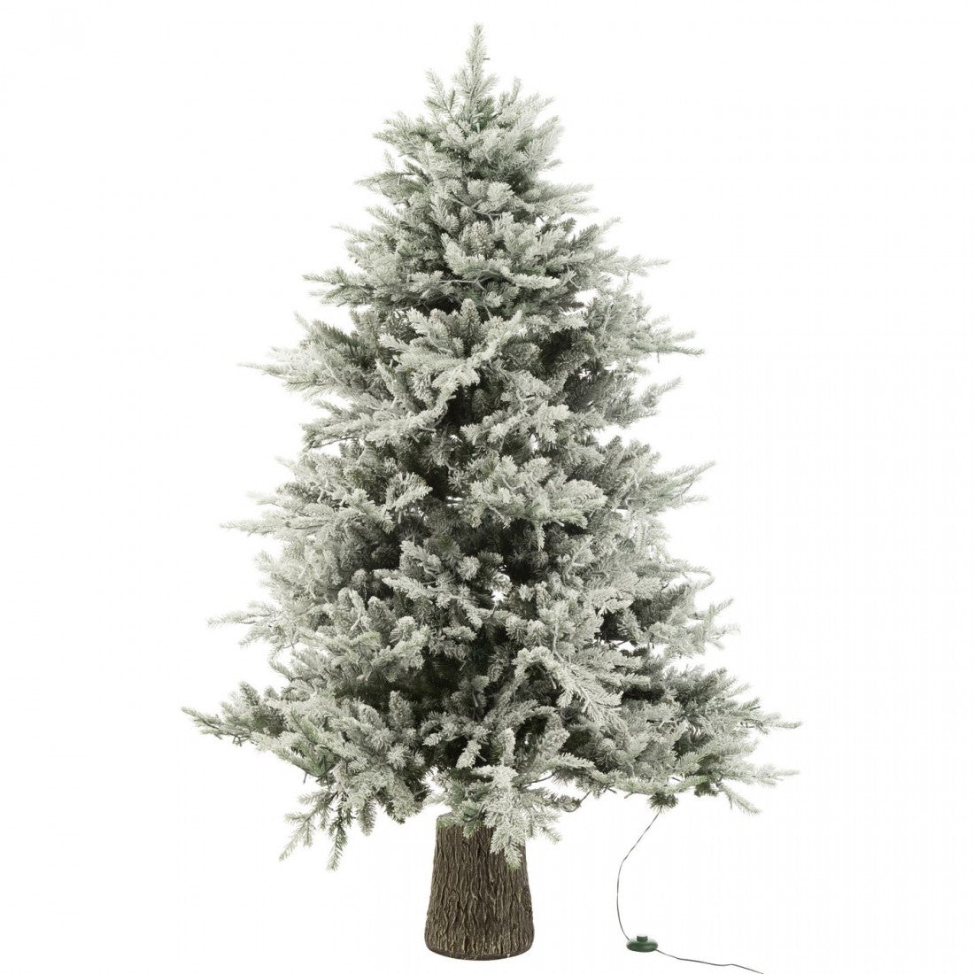 Christmas Tree + Snow 3000 LED Lights Plastic White H210cm J-Line