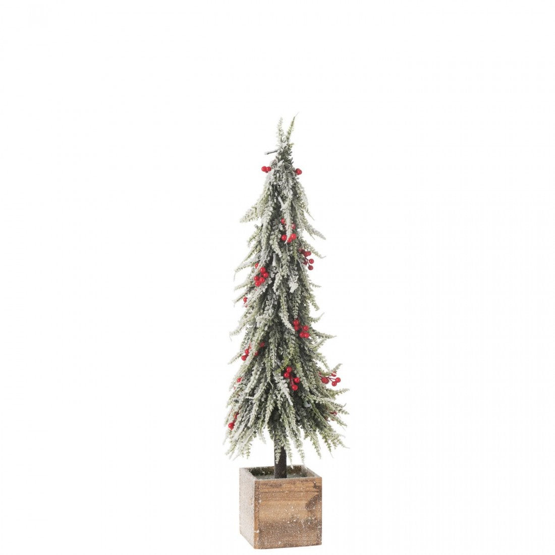Christmas Tree + LED Artificial Snow Green/Red Large H75cm J-Line
