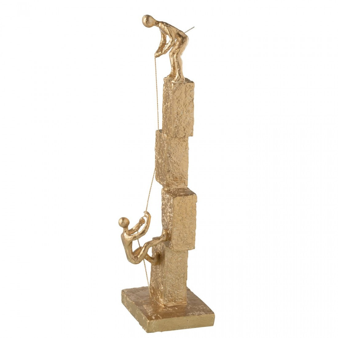 Modern Climbing Figures Resin Gold J-Line