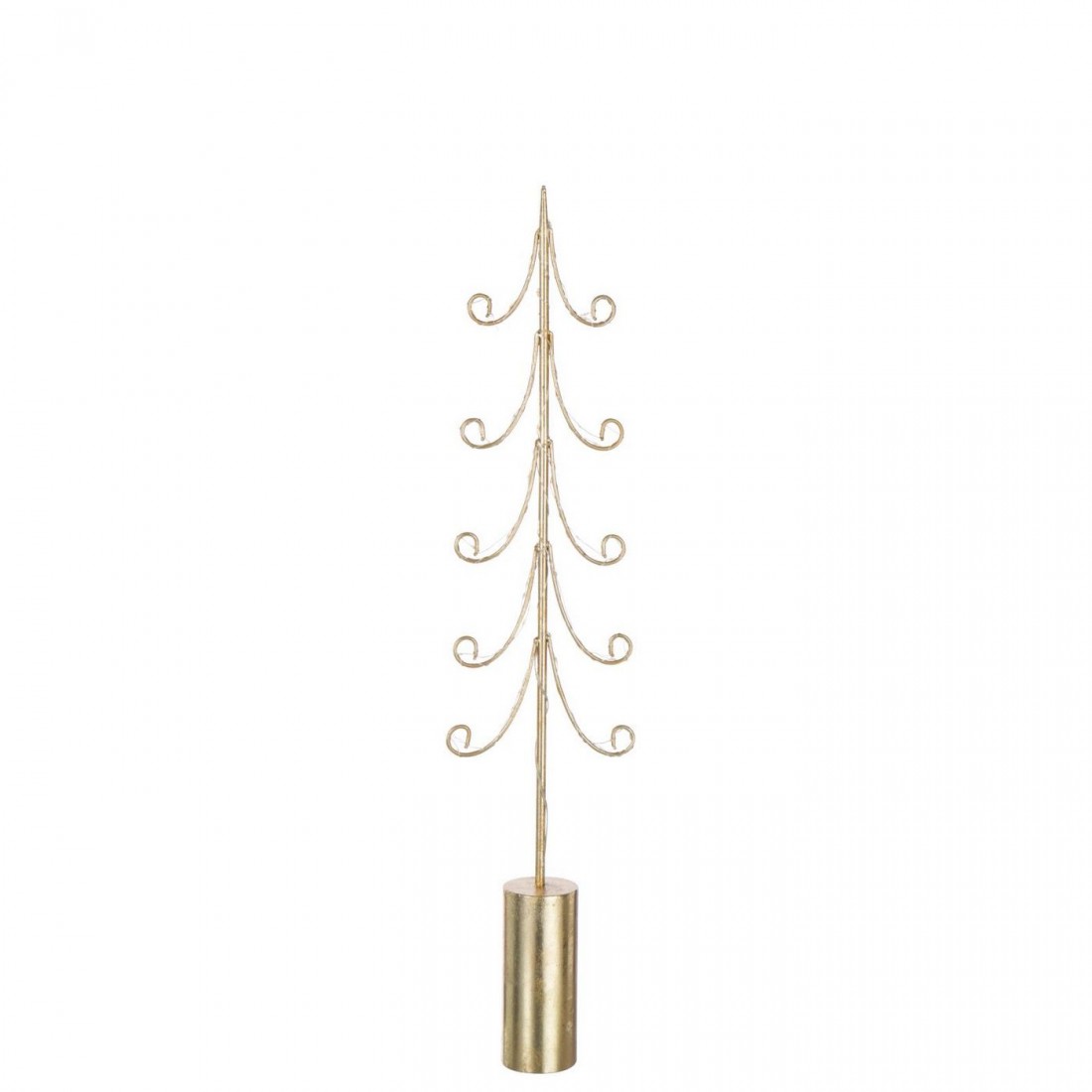 Tree LED Cylinder Base Iron Gold-Colored Set of 3 J-Line